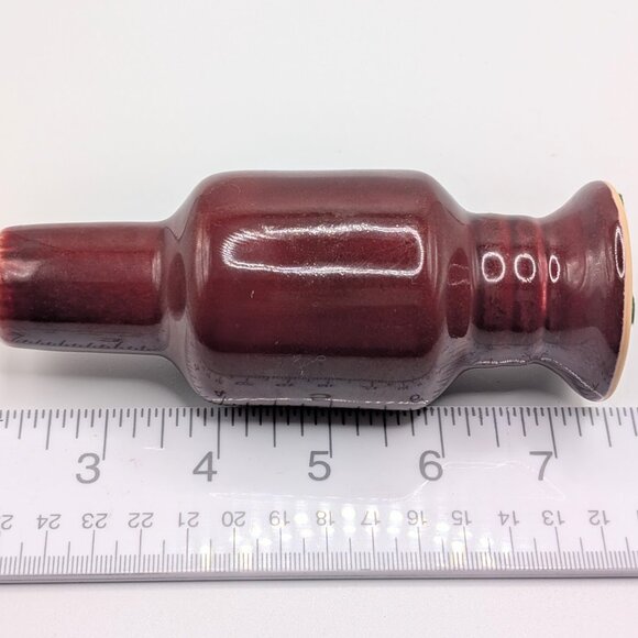 Maitland Smith Sang de Boeuf Oxblood Glazed Ceramic Bottle Vase Thailand "A" - Picture 9 of 11